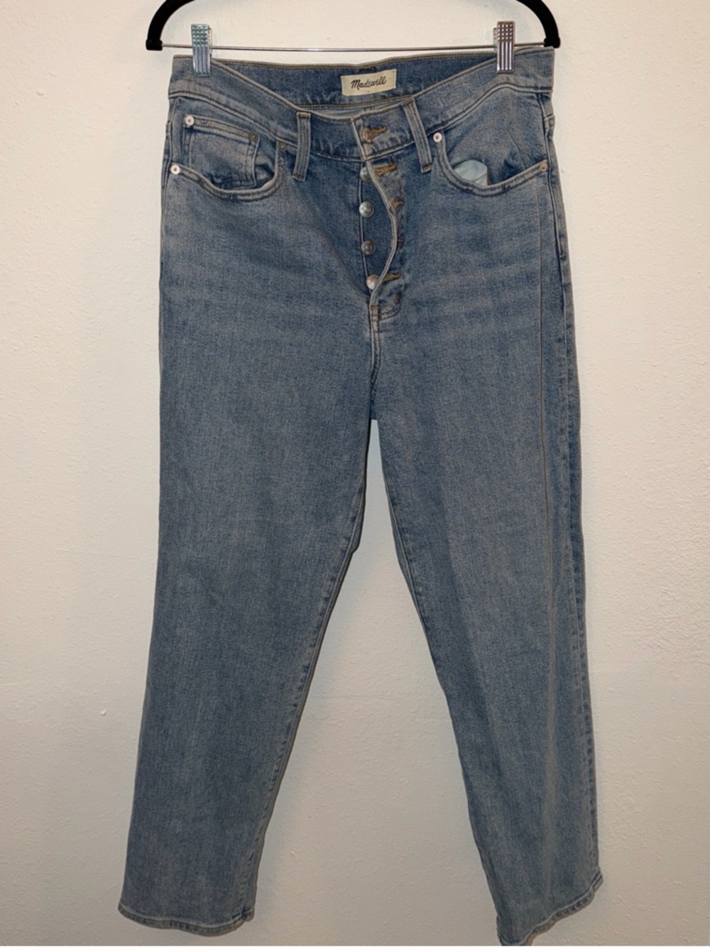 Madewell Light Blue High-Rise Button-Fly Jeans